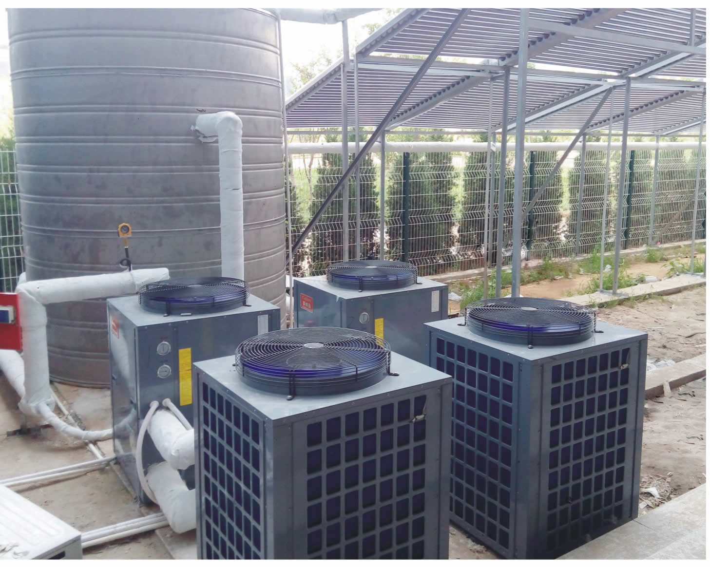 石家庄太阳能+空气能热泵供热水系统